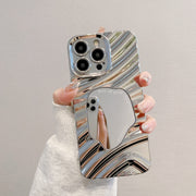 Silver Mirror Case 15 Pro Max | Drop-Resistant Protection